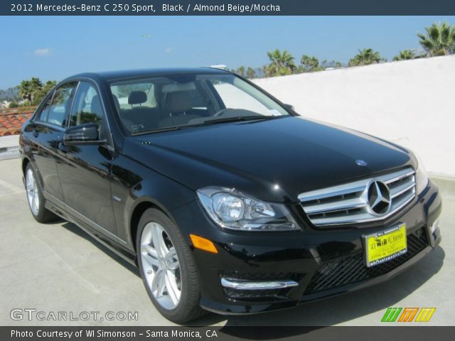 2012 Mercedes-Benz C 250 Sport in Black