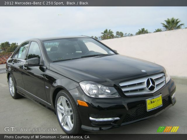 2012 Mercedes-Benz C 250 Sport in Black