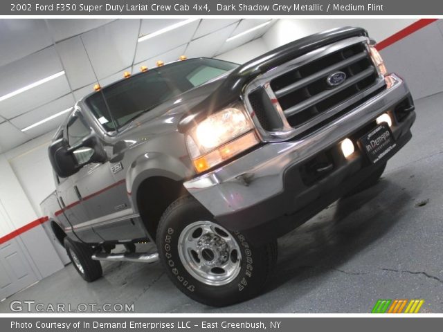 2002 Ford F350 Super Duty Lariat Crew Cab 4x4 in Dark Shadow Grey Metallic