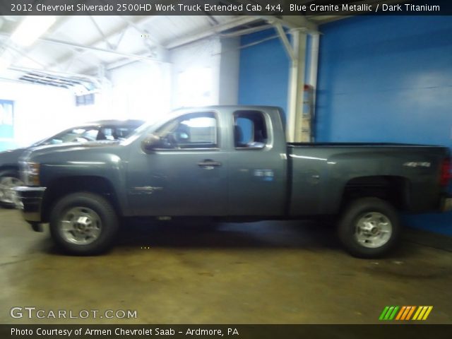 2012 Chevrolet Silverado 2500HD Work Truck Extended Cab 4x4 in Blue Granite Metallic