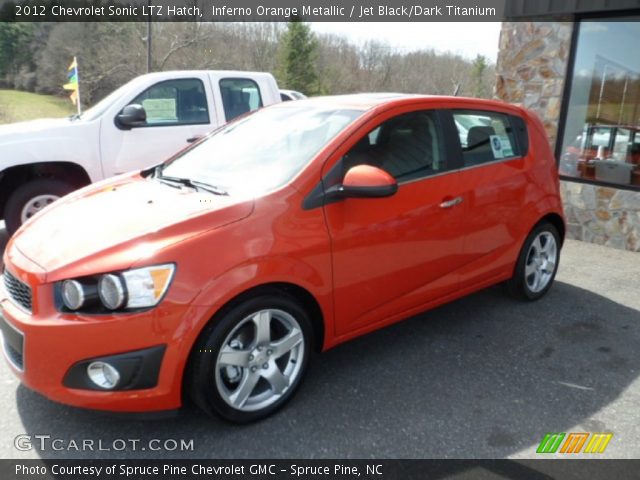 2012 Chevrolet Sonic LTZ Hatch in Inferno Orange Metallic