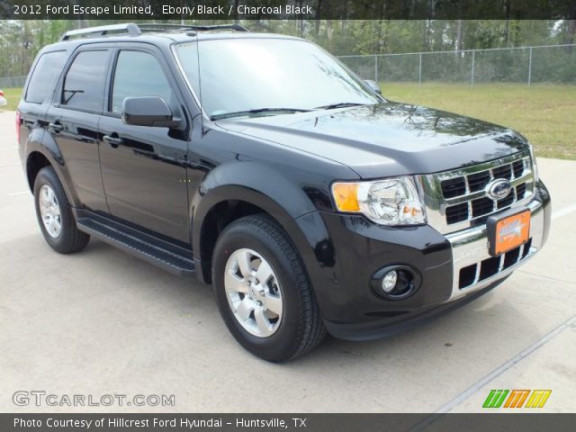 2012 Ford Escape Limited in Ebony Black