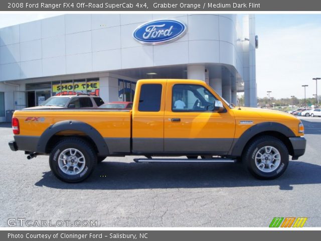 2008 Ford Ranger FX4 Off-Road SuperCab 4x4 in Grabber Orange