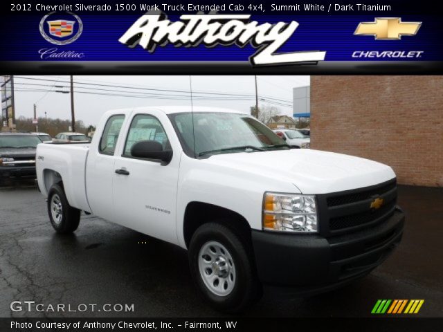 2012 Chevrolet Silverado 1500 Work Truck Extended Cab 4x4 in Summit White