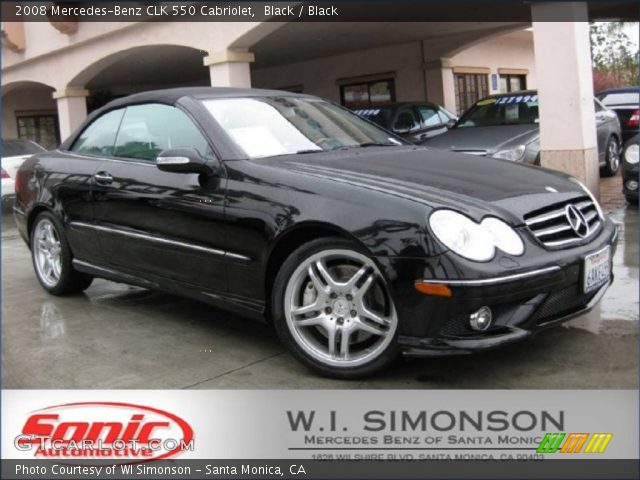 2008 Mercedes-Benz CLK 550 Cabriolet in Black
