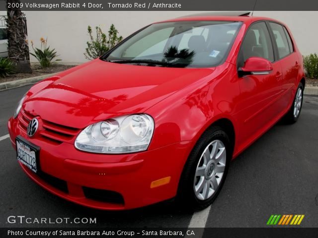 2009 Volkswagen Rabbit 4 Door in Tornado Red