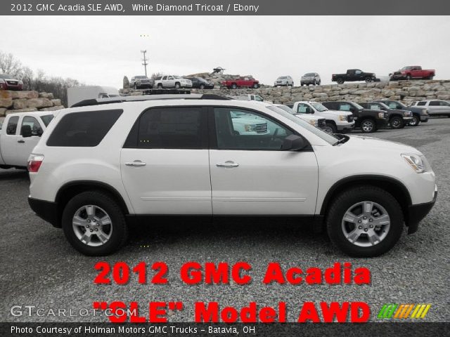 2012 GMC Acadia SLE AWD in White Diamond Tricoat