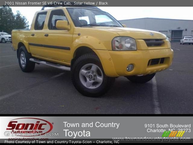 2001 Nissan Frontier SE V6 Crew Cab in Solar Yellow