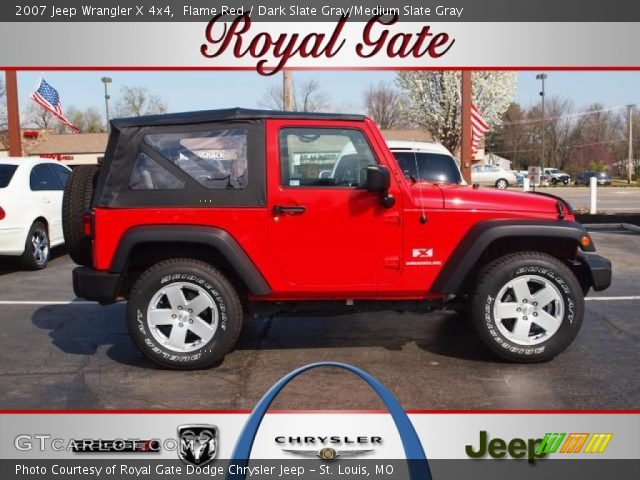 2007 Jeep Wrangler X 4x4 in Flame Red