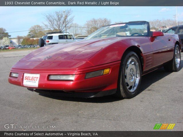 1993 Chevrolet Corvette Convertible in Dark Red Metallic