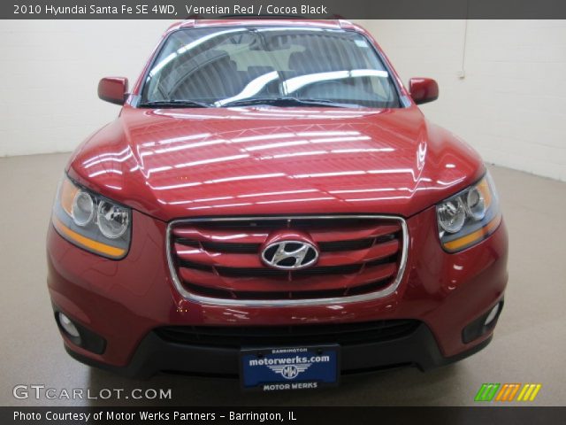 2010 Hyundai Santa Fe SE 4WD in Venetian Red