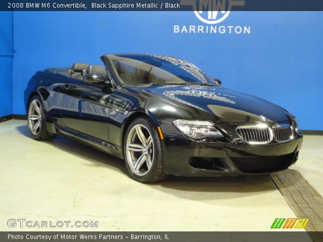 2008 BMW M6 Convertible in Black Sapphire Metallic
