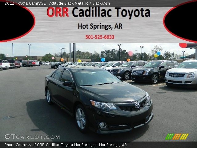 2012 Toyota Camry SE in Attitude Black Metallic