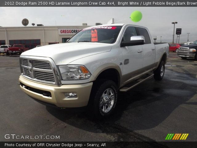 2012 Dodge Ram 2500 HD Laramie Longhorn Crew Cab 4x4 in Bright White