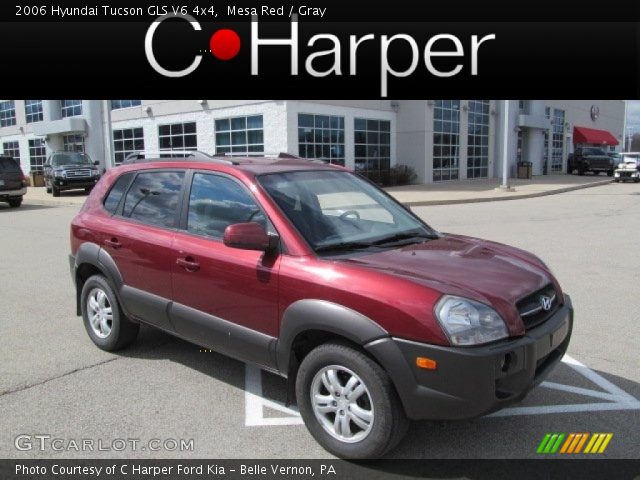 2006 Hyundai Tucson GLS V6 4x4 in Mesa Red