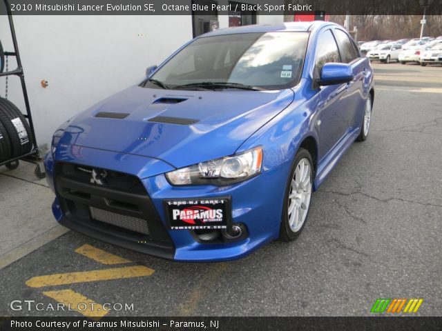 2010 Mitsubishi Lancer Evolution SE in Octane Blue Pearl