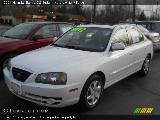 2004 Hyundai Elantra GLS Sedan in Nordic White
