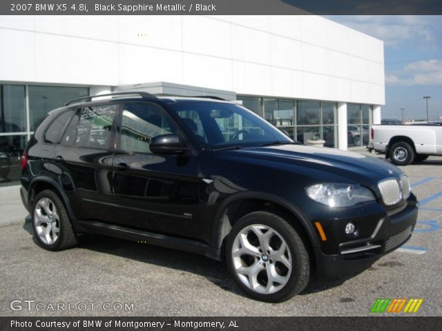 2007 BMW X5 4.8i in Black Sapphire Metallic