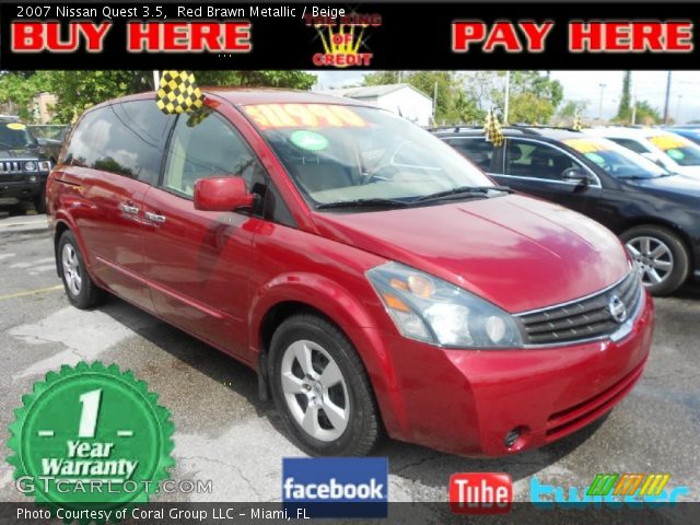 2007 Nissan Quest 3.5 in Red Brawn Metallic