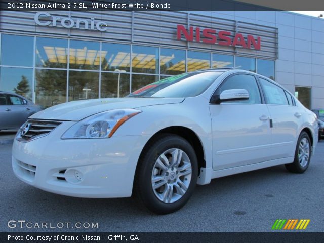2012 Nissan Altima 2.5 SL in Winter Frost White