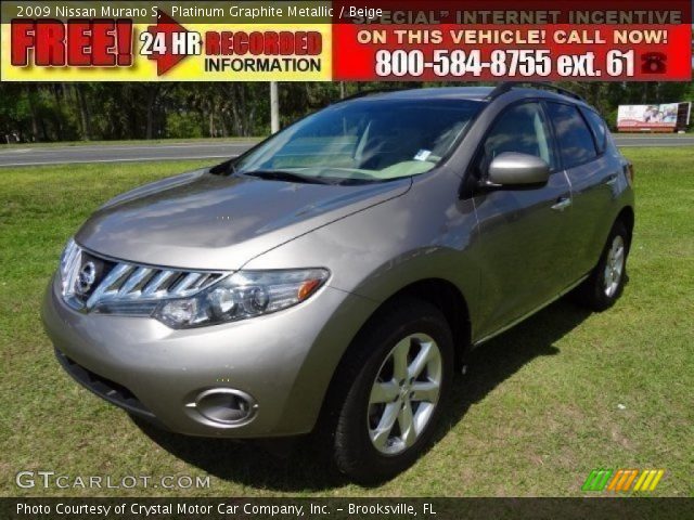 2009 Nissan Murano S in Platinum Graphite Metallic