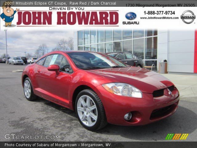 2008 Mitsubishi Eclipse GT Coupe in Rave Red