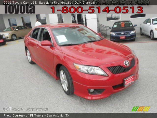 2011 Toyota Camry SE in Barcelona Red Metallic