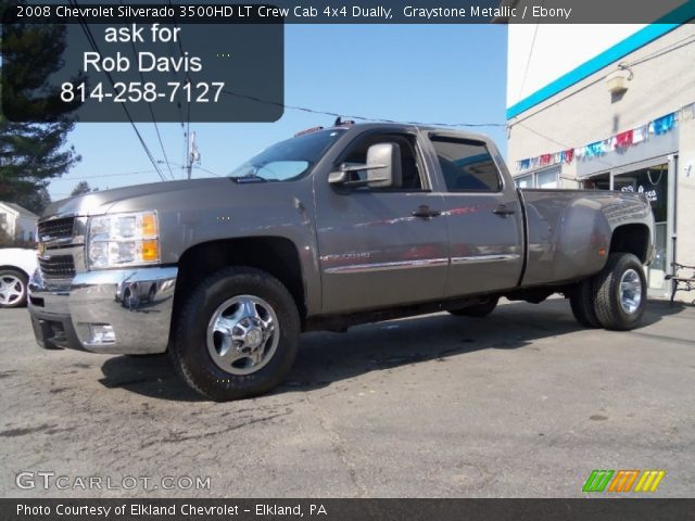 2008 Chevrolet Silverado 3500HD LT Crew Cab 4x4 Dually in Graystone Metallic