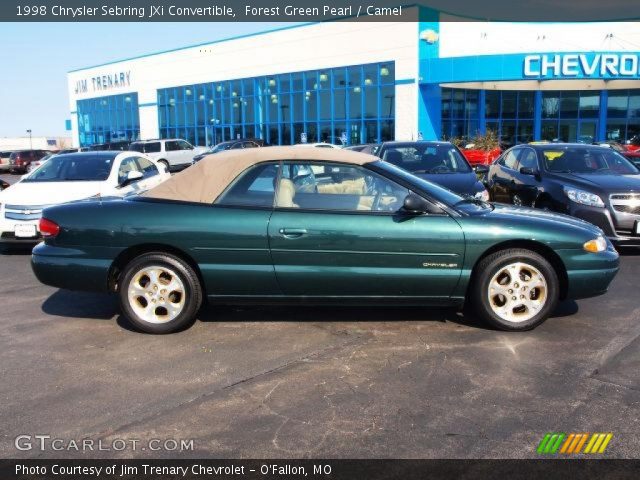 1998 Chrysler Sebring JXi Convertible in Forest Green Pearl