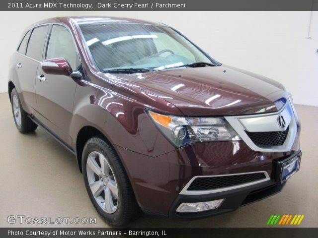 2011 Acura MDX Technology in Dark Cherry Pearl