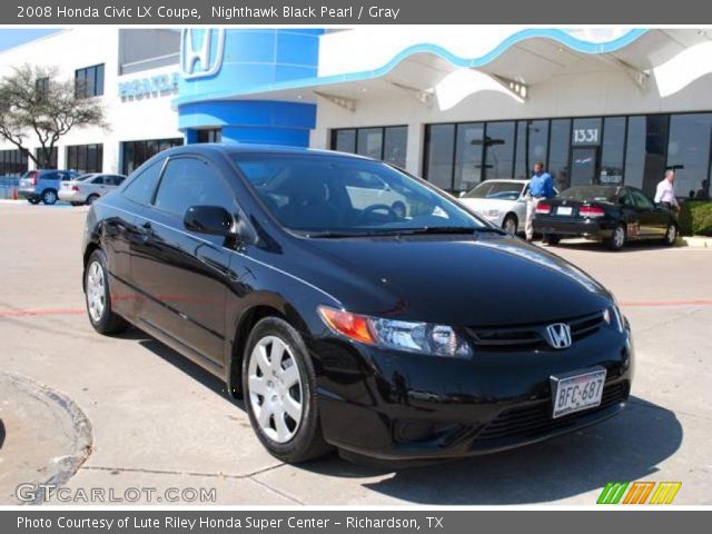 2008 Honda Civic LX Coupe in Nighthawk Black Pearl
