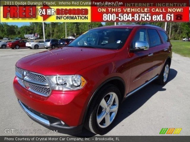 2011 Dodge Durango Citadel in Inferno Red Crystal Pearl