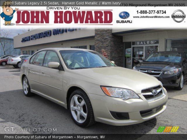 2008 Subaru Legacy 2.5i Sedan in Harvest Gold Metallic