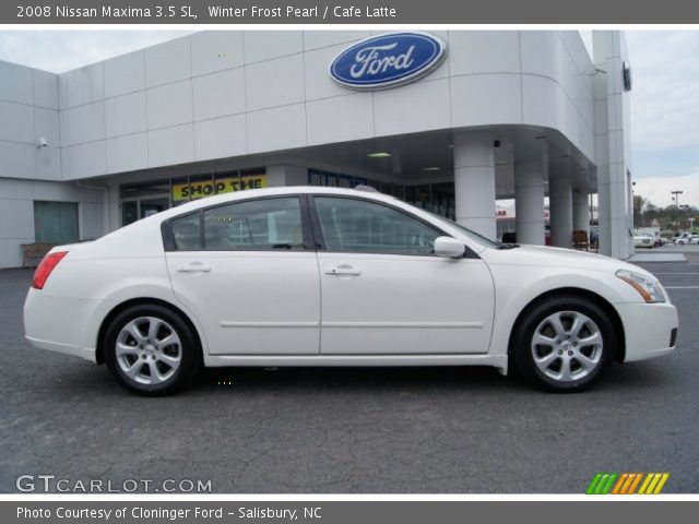 2008 Nissan Maxima 3.5 SL in Winter Frost Pearl