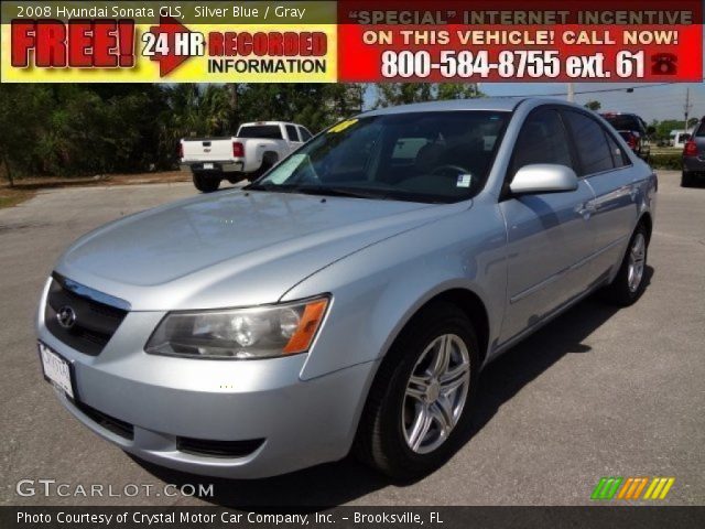 2008 Hyundai Sonata GLS in Silver Blue