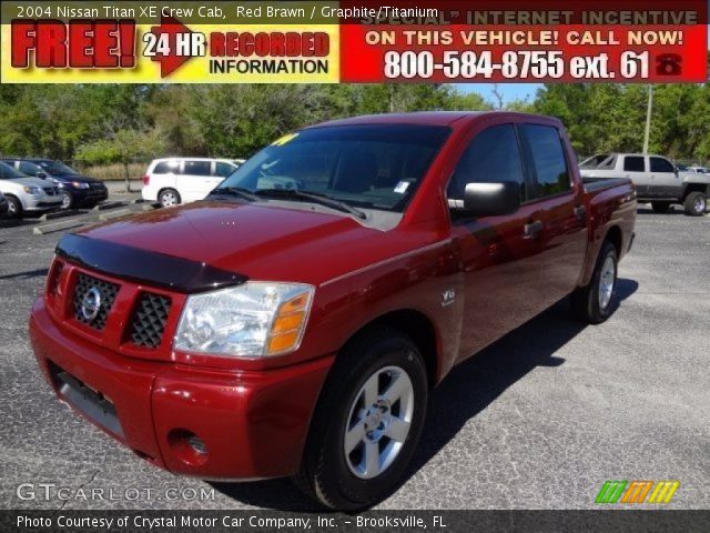 2004 Nissan Titan XE Crew Cab in Red Brawn