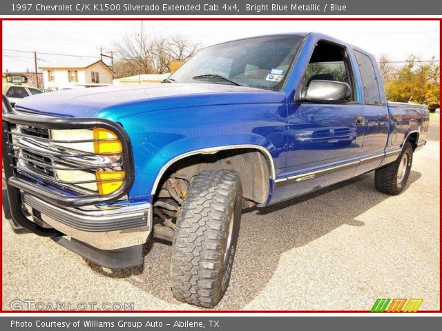 1997 Chevrolet C/K K1500 Silverado Extended Cab 4x4 in Bright Blue Metallic
