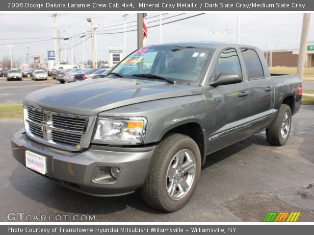 2008 Dodge Dakota Laramie Crew Cab 4x4 in Mineral Gray Metallic