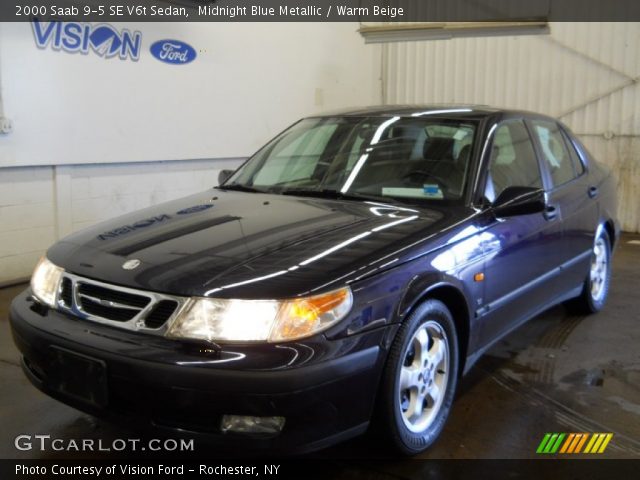 2000 Saab 9-5 SE V6t Sedan in Midnight Blue Metallic