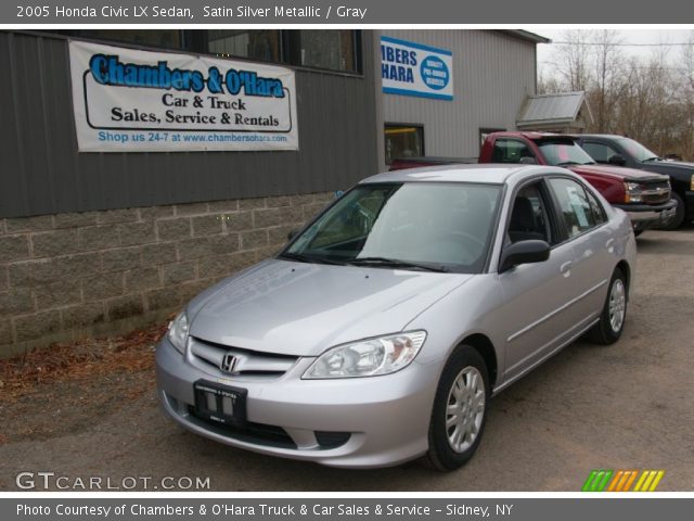 2005 Honda Civic LX Sedan in Satin Silver Metallic