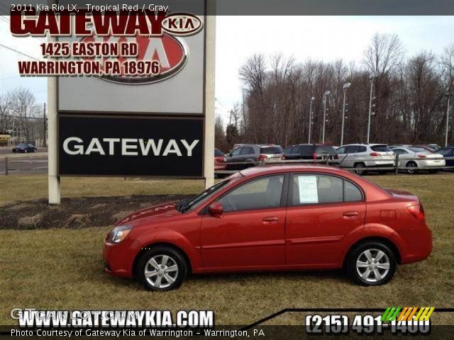2011 Kia Rio LX in Tropical Red