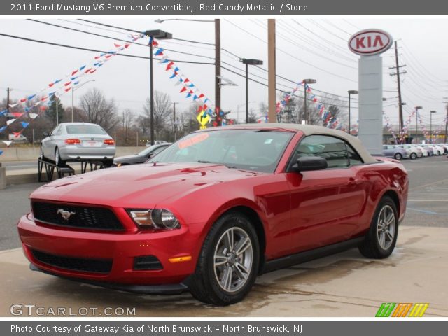 2011 Ford Mustang V6 Premium Convertible in Red Candy Metallic