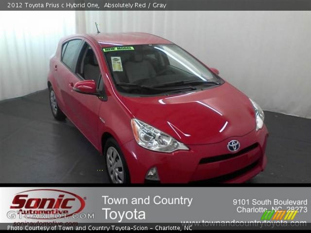 2012 Toyota Prius c Hybrid One in Absolutely Red