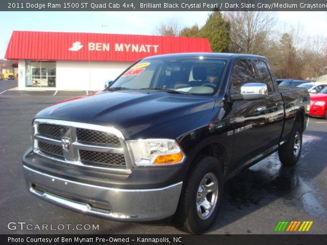 2011 Dodge Ram 1500 ST Quad Cab 4x4 in Brilliant Black Crystal Pearl
