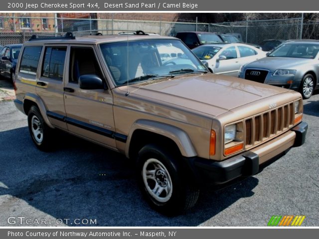 2000 Jeep Cherokee Sport 4x4 in Desert Sand Pearl