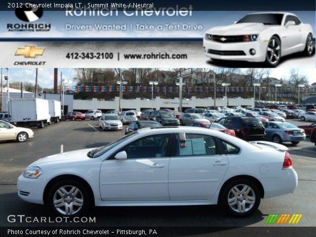 2012 Chevrolet Impala LT in Summit White
