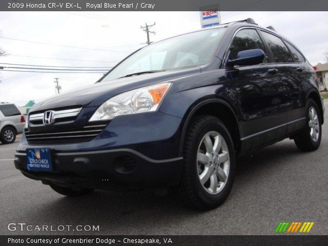 2009 Honda CR-V EX-L in Royal Blue Pearl
