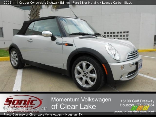 2008 Mini Cooper Convertible Sidewalk Edition in Pure Silver Metallic