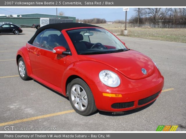 2007 Volkswagen New Beetle 2.5 Convertible in Salsa Red