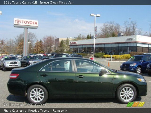 2011 Toyota Camry XLE in Spruce Green Mica